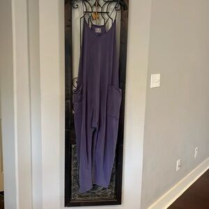 Free People Movement Hot Shot Onesie Size L color Purple